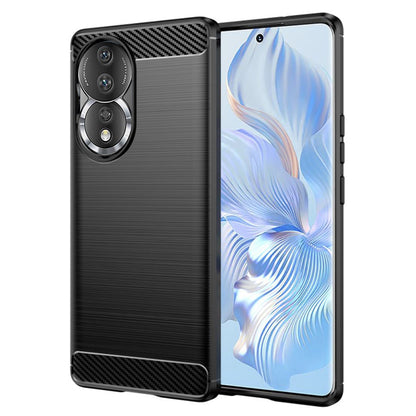 Fodral för Honor 90 / 80, Techsuit, Kolfiber, Svart