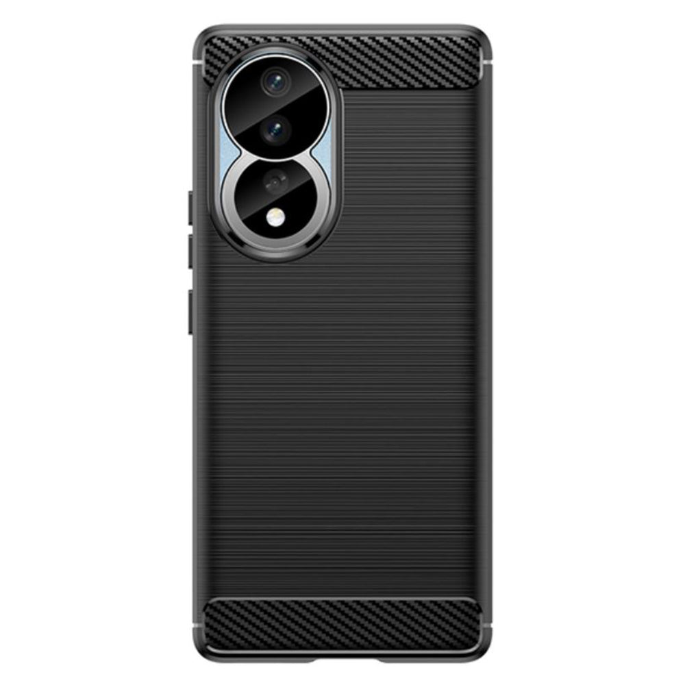 Fodral för Honor 90 / 80, Techsuit, Kolfiber, Svart