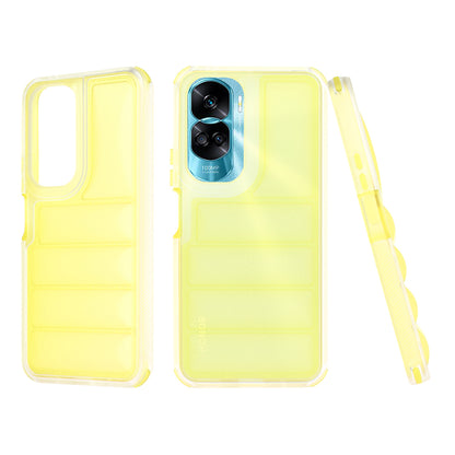 Fodral för Honor 90 Lite, Techsuit, Wave Shield, Gul