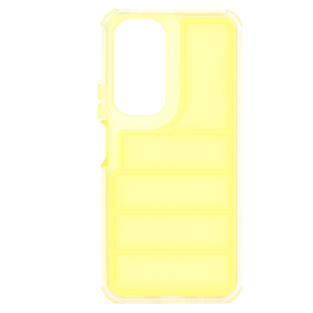 Fodral för Honor 90 Lite, Techsuit, Wave Shield, Gul