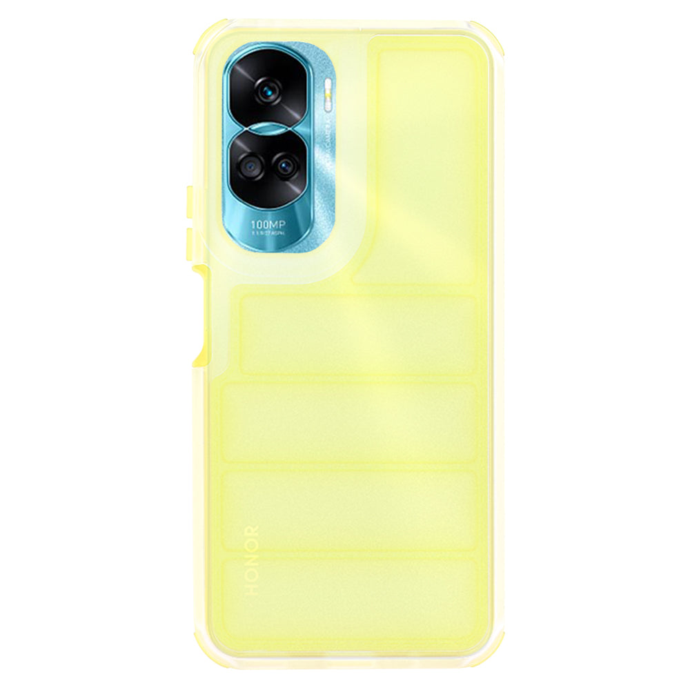 Fodral för Honor 90 Lite, Techsuit, Wave Shield, Gul