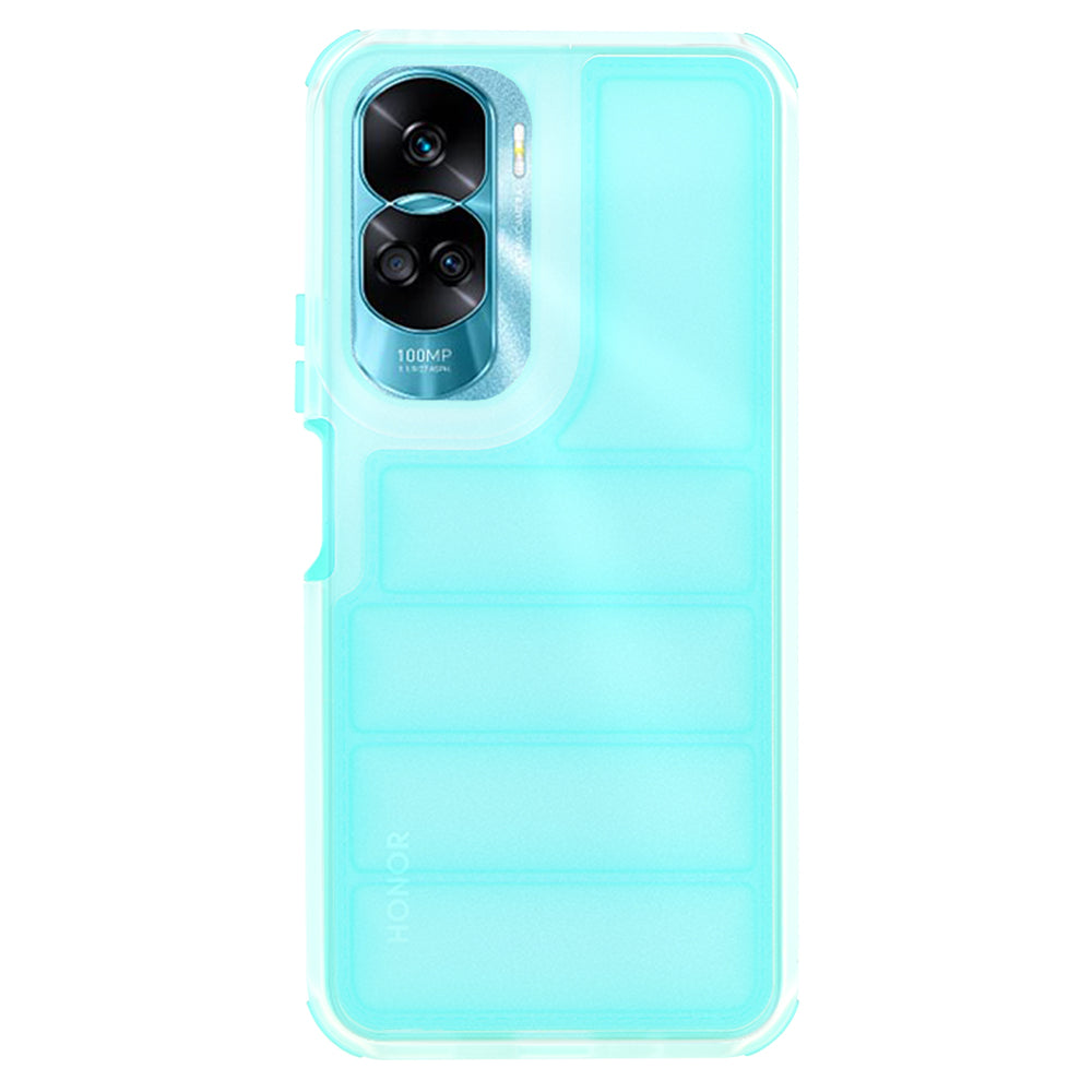 Fodral för Honor 90 Lite, Techsuit, Wave Shield, Turkos