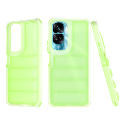Fodral för Honor 90 Lite, Techsuit, Wave Shield, Grön