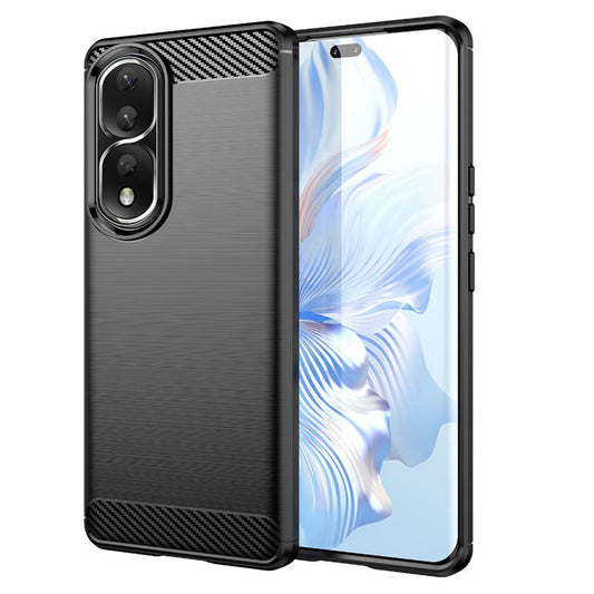 Skyddsfodral för Honor 90 Pro / 80 Pro, Techsuit, Kolfiber, Svart