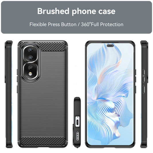 Skyddsfodral för Honor 90 Pro / 80 Pro, Techsuit, Kolfiber, Svart