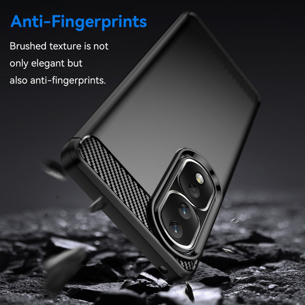 Skyddsfodral för Honor 90 Pro / 80 Pro, Techsuit, Kolfiber, Svart