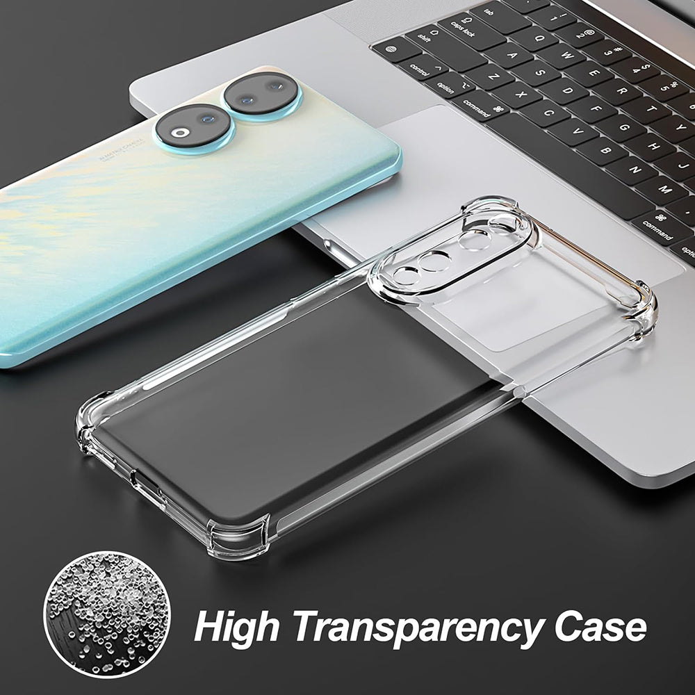 Fodral för Honor 90 Pro, Techsuit, Stötsäker Klar, Transparent