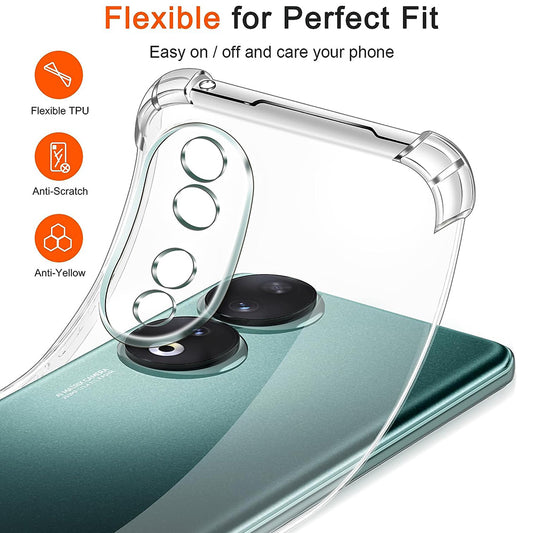 Fodral för Honor 90, Techsuit, Stötsäker Klar, Transparent