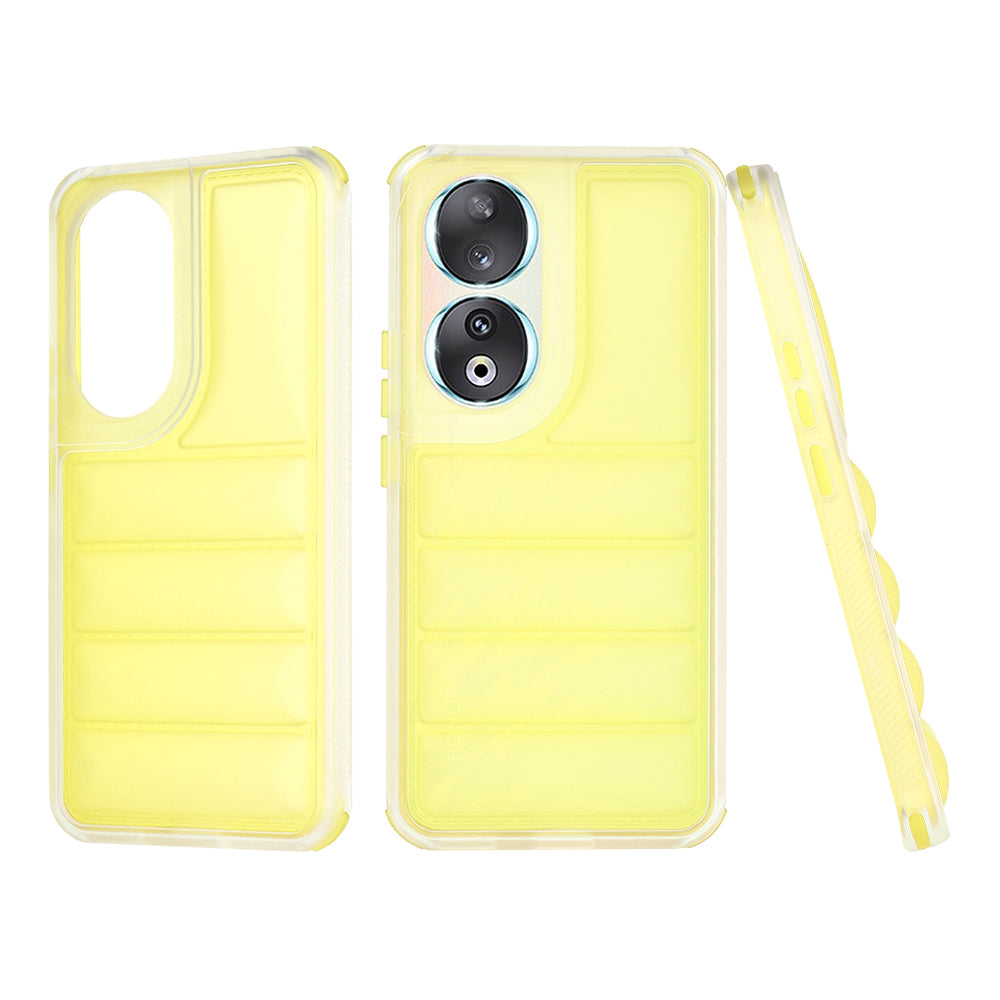 Fodral för Honor 90, Techsuit, Wave Shield, Gul