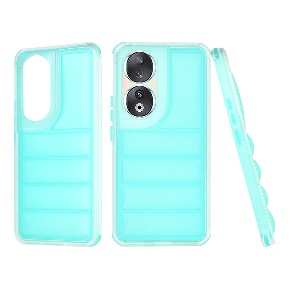 Fodral för Honor 90, Techsuit, Wave Shield, Turkos