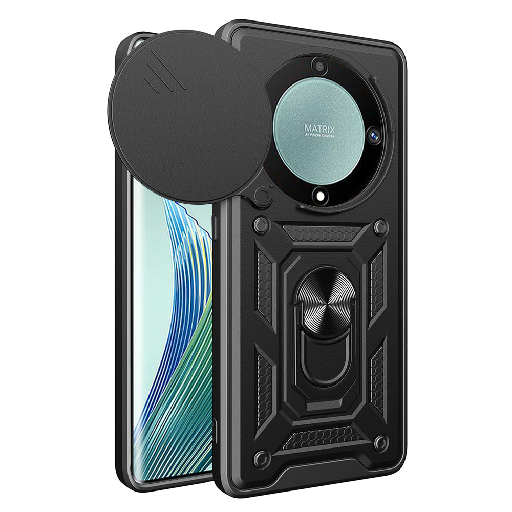 Fodral för Honor Magic5 Lite, Techsuit, CamShield, Svart