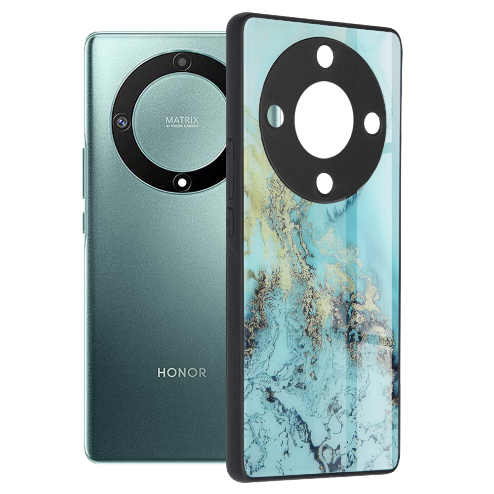 Case for Honor Magic5 Lite, Techsuit, Glaze, Blue