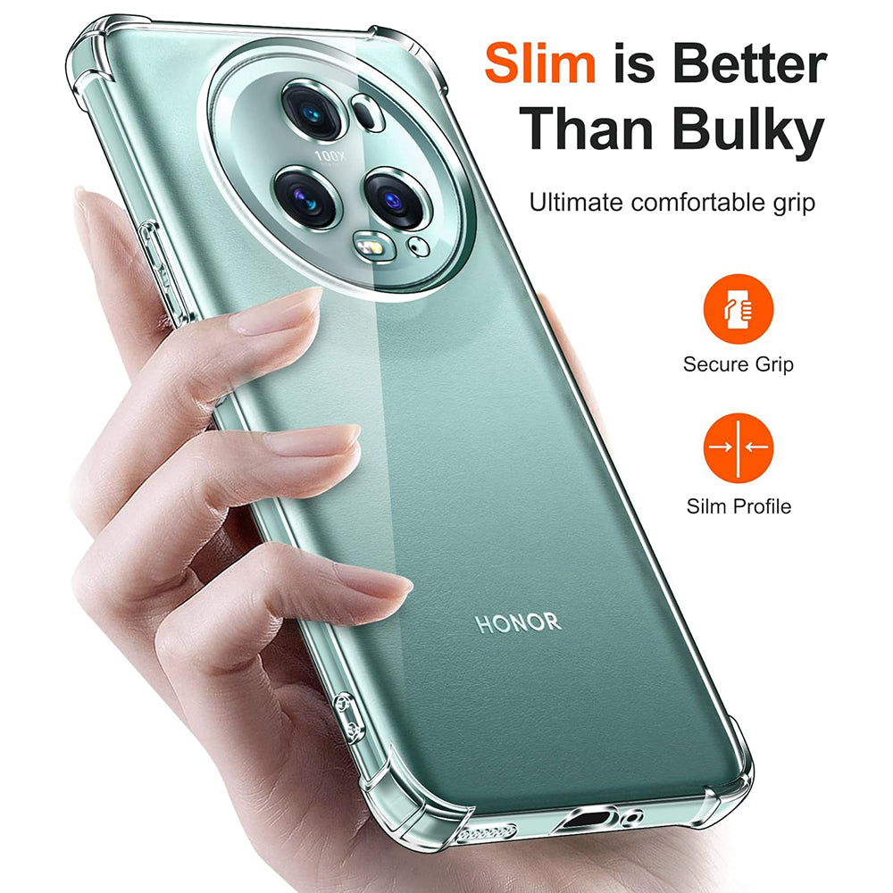 Fodral för Honor Magic5 Pro, Techsuit, Stötsäker Klar, Transparent