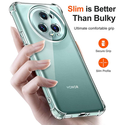 Fodral för Honor Magic5 Pro, Techsuit, Stötsäker Klar, Transparent