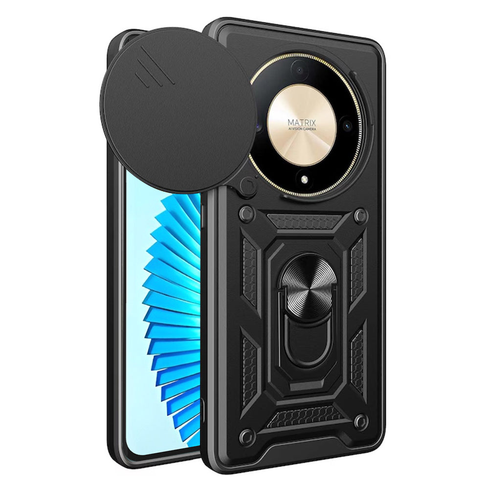 Fodral för Honor Magic6 Lite, Techsuit, CamShield, Svart