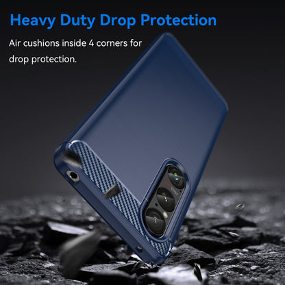 Skyddsfodral för Honor Magic6 Lite, Techsuit, Carbon, Blå