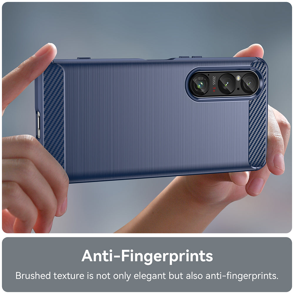 Skyddsfodral för Honor Magic6 Lite, Techsuit, Carbon, Blå