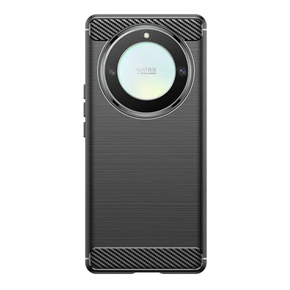 Fodral för Honor Magic6 Lite, Techsuit, Kolfiber, Svart