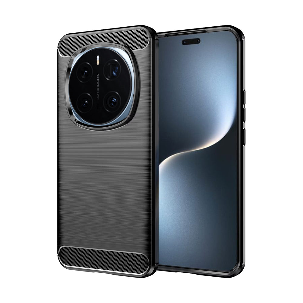 Fodral för Honor Magic7 Pro, Techsuit, Kolfiber, Svart