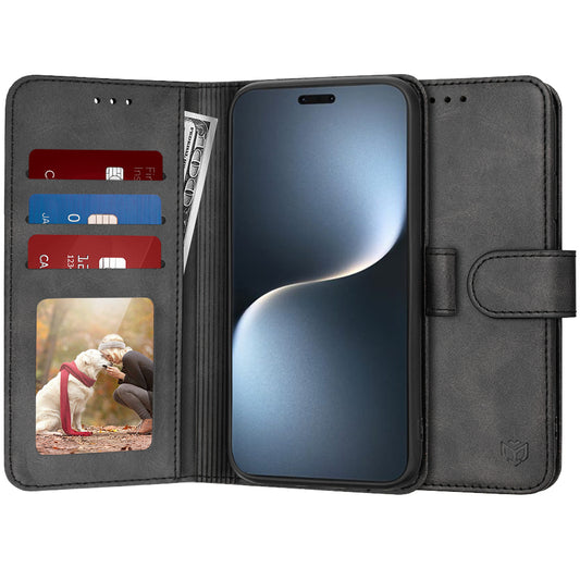 Fodral för Honor Magic7 Pro, Techsuit, Diary Book, Svart