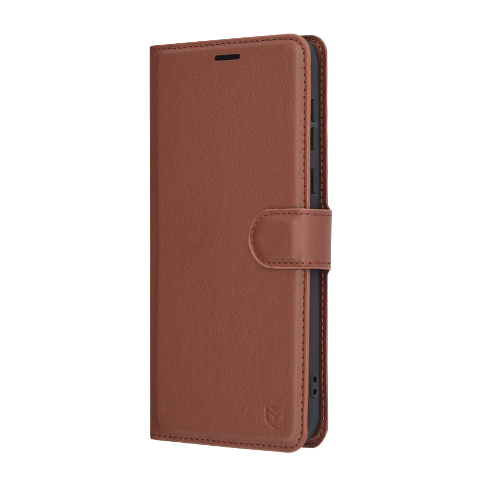 Fodral för Honor Magic7 Pro, Techsuit, Läderfolio, Brun