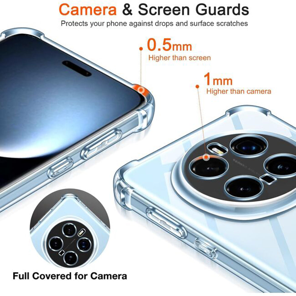 Fodral för Honor Magic7 Pro, Techsuit, Stötsäker Klar, Transparent