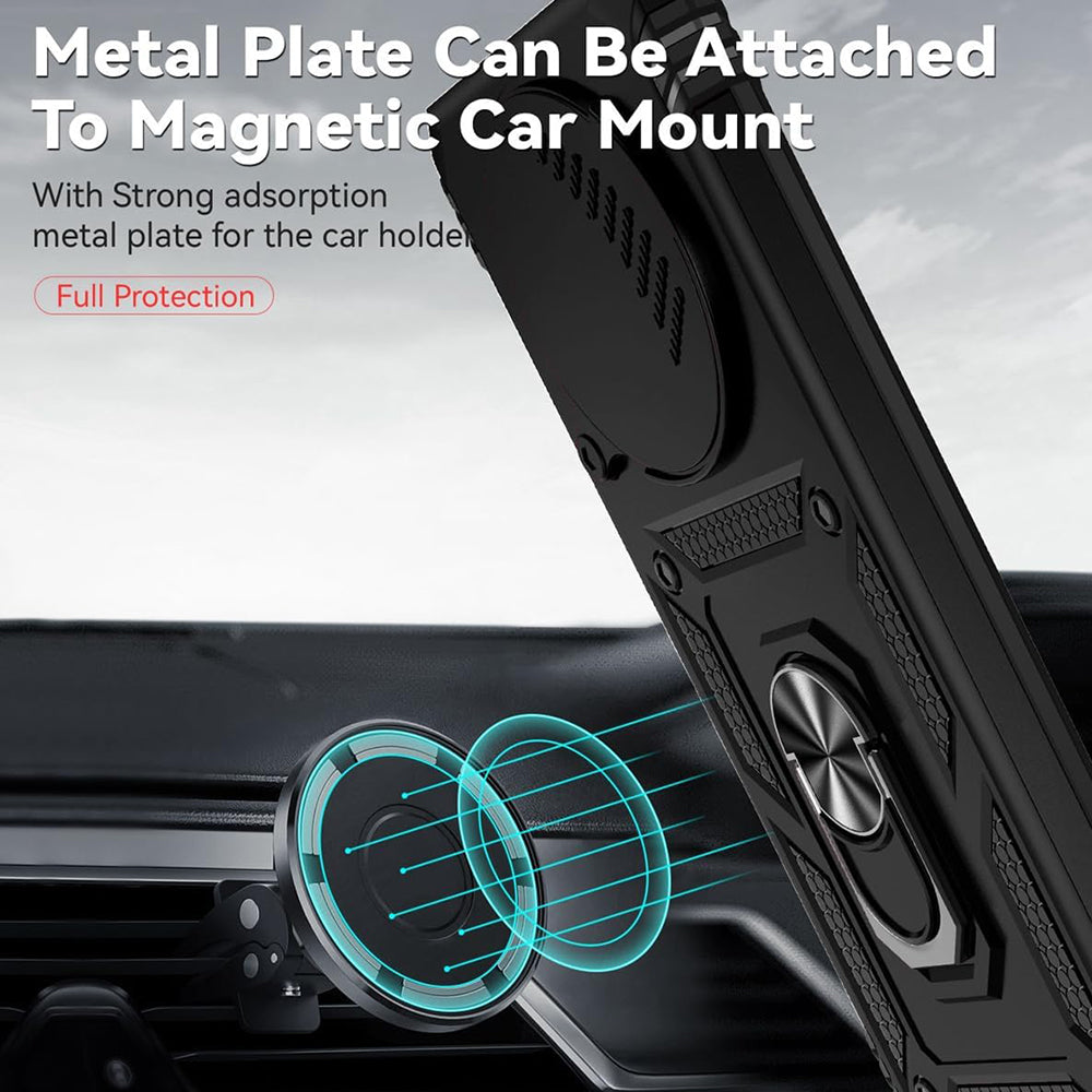 Fodral för Honor Magic8 Lite, Techsuit, CamShield, Svart