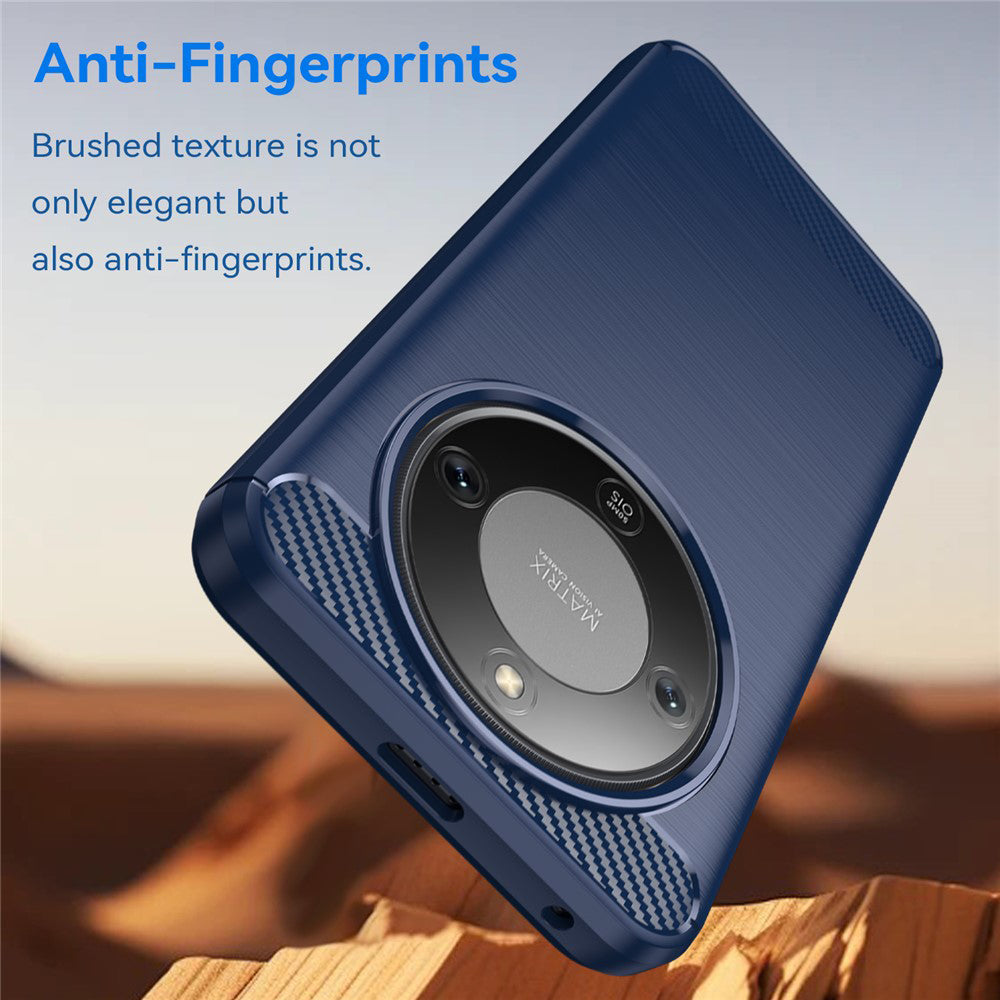 Skyddsfodral för Honor Magic8 Lite, Techsuit, Carbon, Blå