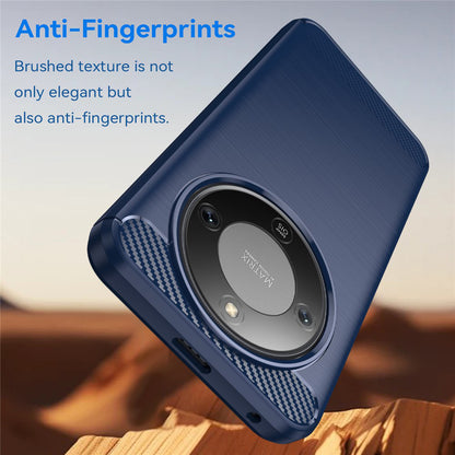 Skyddsfodral för Honor Magic8 Lite, Techsuit, Carbon, Blå