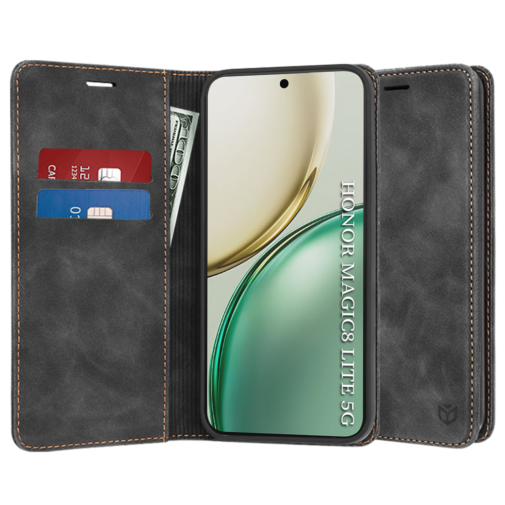 Fodral för Honor Magic8 Lite, Techsuit, Confy, Svart