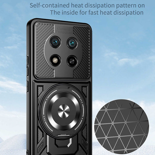 Skyddsfodral för Honor Magic8 Lite, Techsuit, RuggedCam, Lila