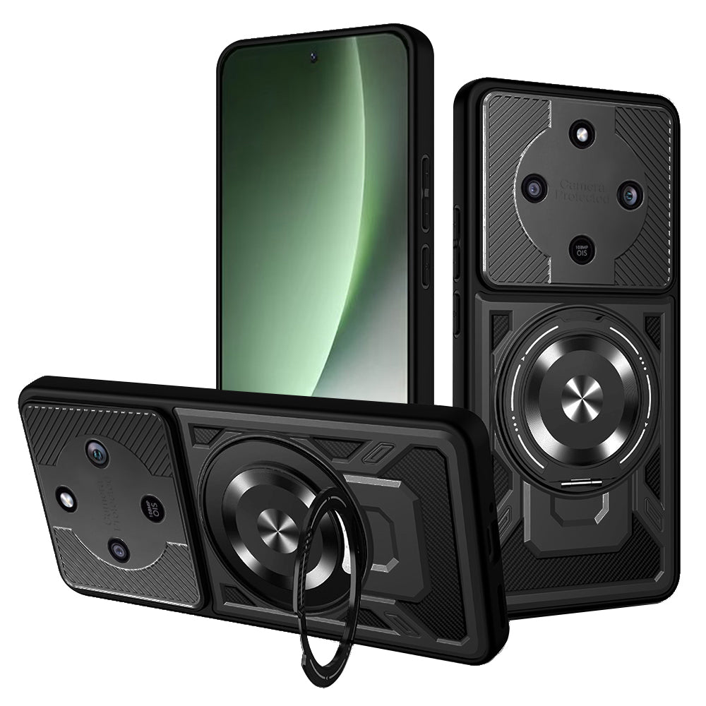 Skyddsfodral för Honor Magic8 Lite, Techsuit, RuggedCam, Svart