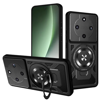 Skyddsfodral för Honor Magic8 Lite, Techsuit, RuggedCam, Svart