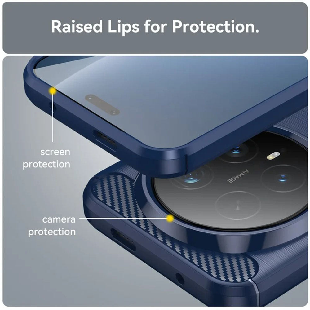 Skyddsfodral för Honor Magic8 Pro, Techsuit, Carbon, Blå