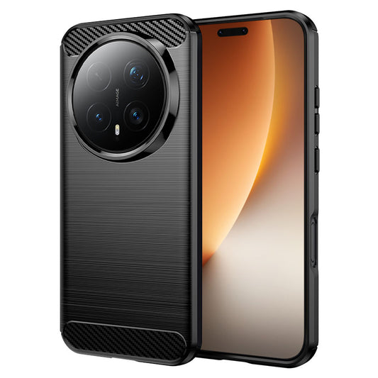 Fodral för Honor Magic8 Pro, Techsuit, Kolfiber, Svart