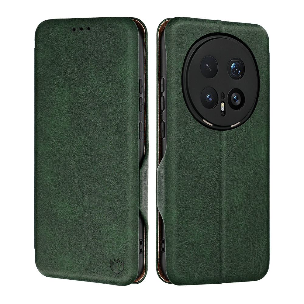 Fodral för Honor Magic8 Pro, Techsuit, Safe Wallet Plus, Grön
