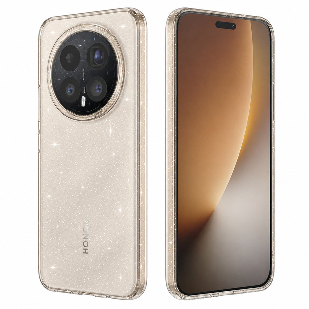 Fodral för Honor Magic8 Pro, Techsuit, SparkleSkin, Transparent
