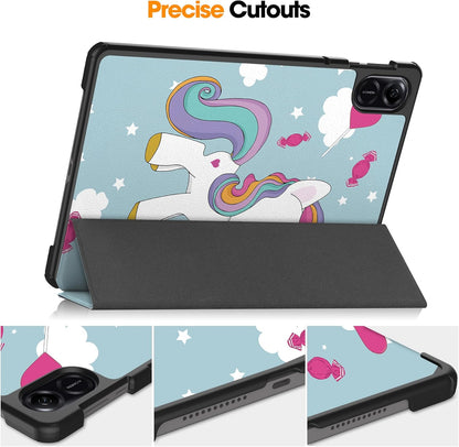 Fodral för Honor Pad X8a, Techsuit, FoldPro Unicorn, Flerfärgad