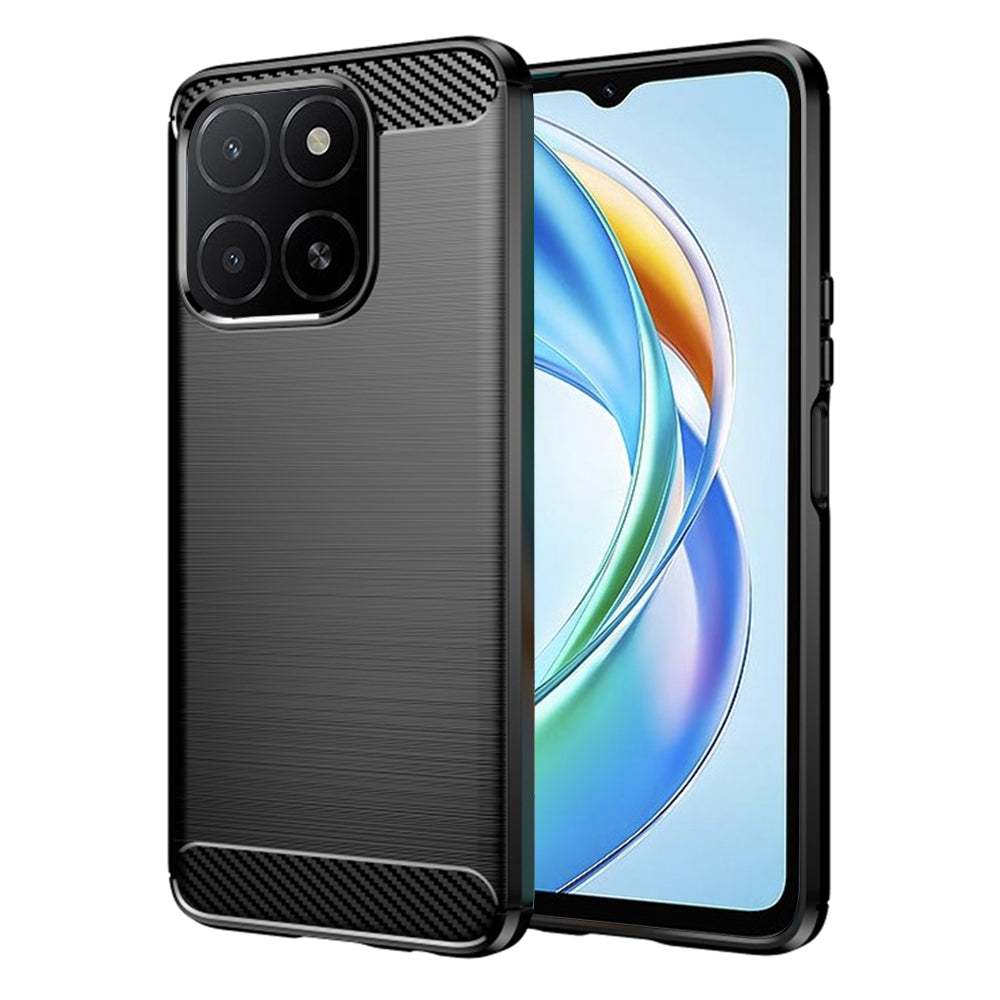 Fodral för Honor X5b, Techsuit, Kolfiber, Svart