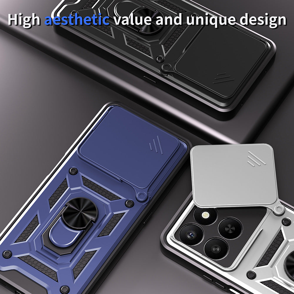 Fodral för Honor X5c Plus, Techsuit, CamShield, Blå