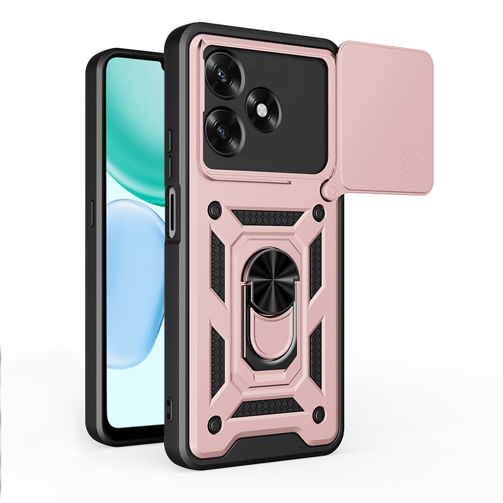 Fodral för Honor X5c Plus, Techsuit, CamShield, Roséguld