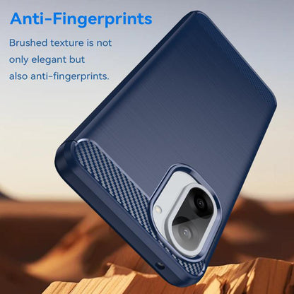 Skyddsfodral för Honor X5c Plus, Techsuit, Kolfiber, Blå