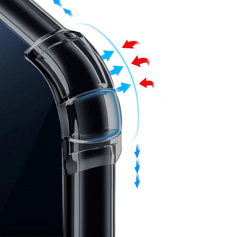 Skyddsfodral för Honor X5c Plus, Techsuit, Stötsäker Klar, Svart