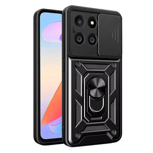 Fodral för Honor X6a, Techsuit, CamShield, Svart