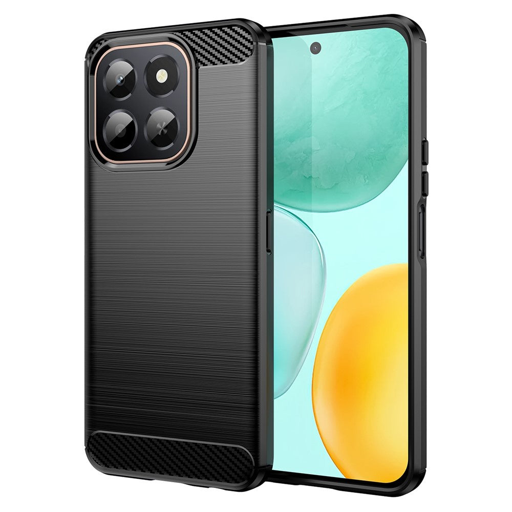 Fodral för Honor X6c, Techsuit, Kolfiber, Svart