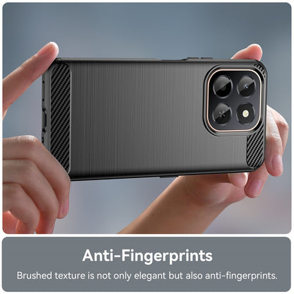 Fodral för Honor X6c, Techsuit, Kolfiber, Svart