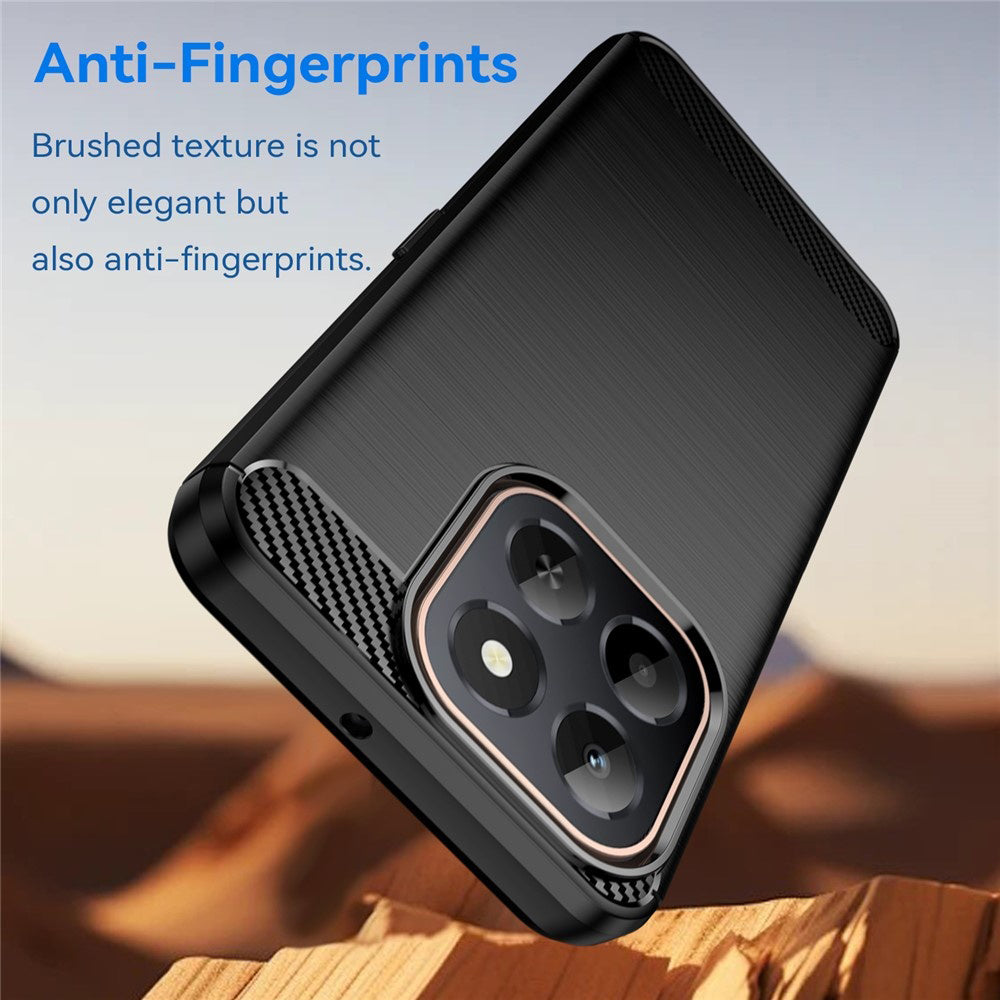 Fodral för Honor X6c, Techsuit, Kolfiber, Svart
