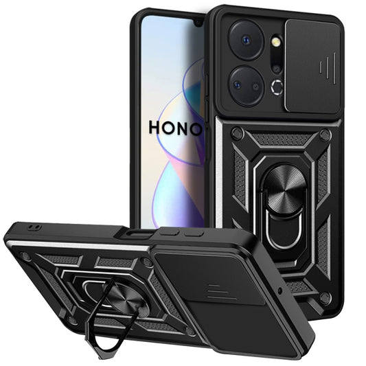 Fodral för Honor X7a, Techsuit, CamShield, Svart