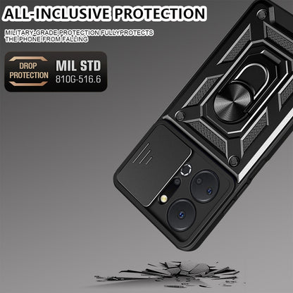 Fodral för Honor X7a, Techsuit, CamShield, Svart