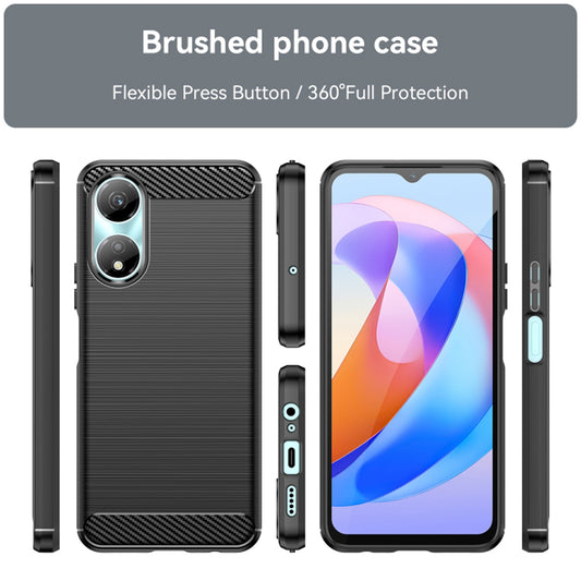 Fodral för Honor X7b 5G / 90 Smart / X7b 4G, Techsuit, Kol, Svart
